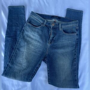 J BRAND high rise skinny jeans